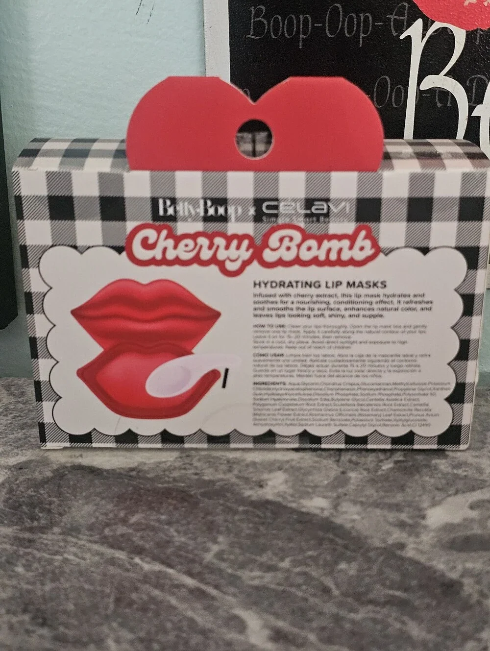 Betty Boop Red Hydrating Cherry Lip Mask